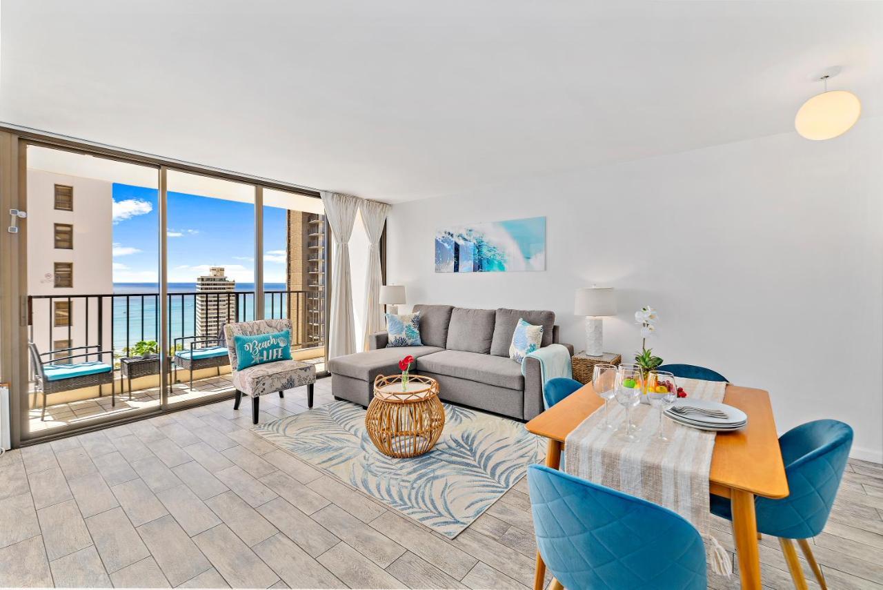 1Br With Great Ocean Views, 1 Block To Waikiki Beach 호놀룰루 외부 사진