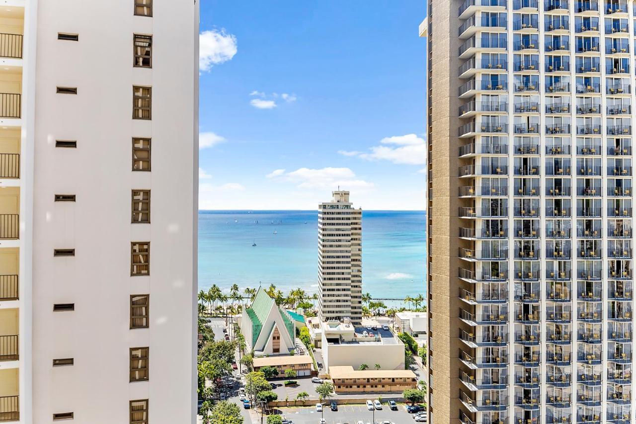 1Br With Great Ocean Views, 1 Block To Waikiki Beach 호놀룰루 외부 사진