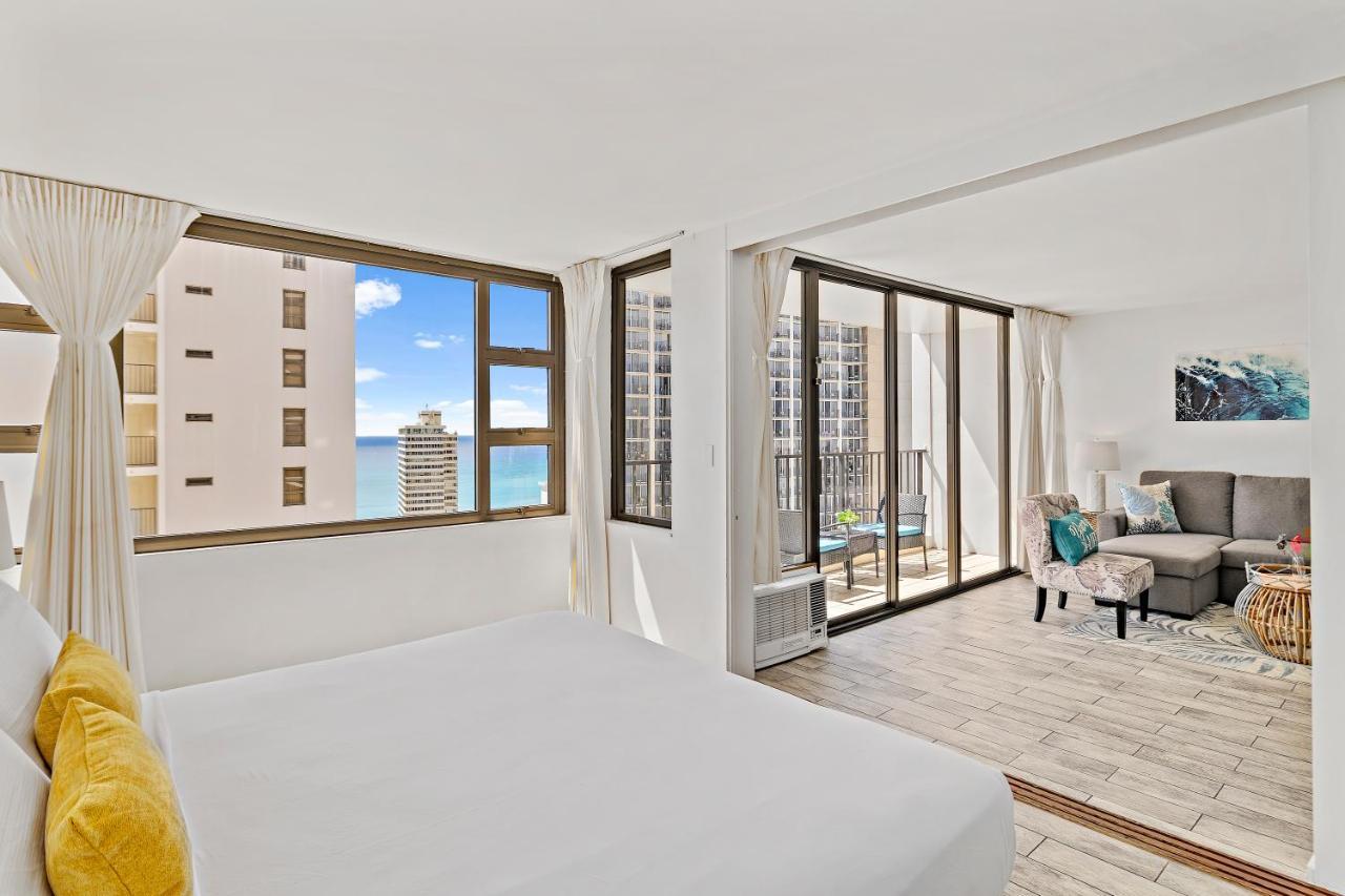 1Br With Great Ocean Views, 1 Block To Waikiki Beach 호놀룰루 외부 사진