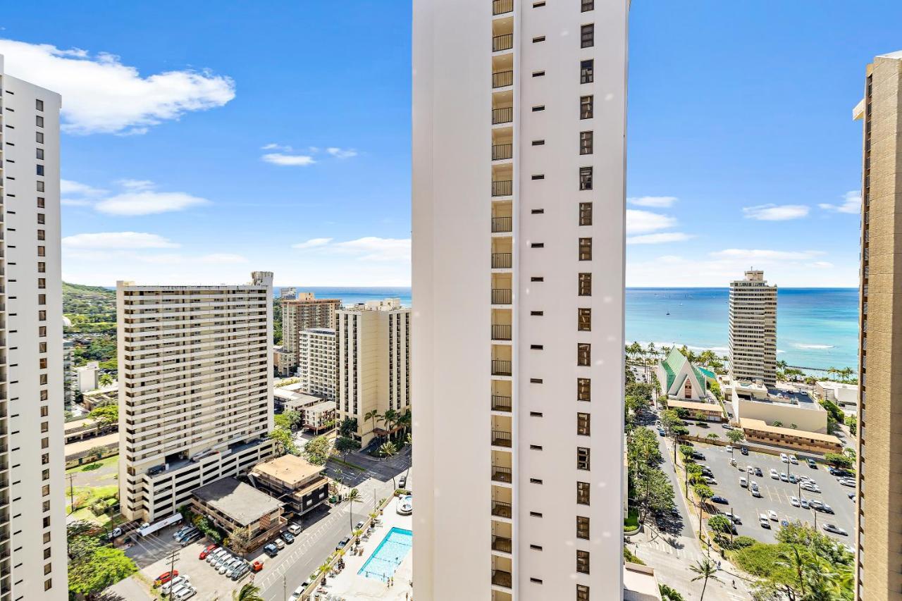1Br With Great Ocean Views, 1 Block To Waikiki Beach 호놀룰루 외부 사진